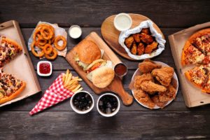 image of fat, greasy, fried foods as an example of 5 foods the elderly should avoid