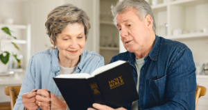 Two seniors contemplate the impact of chaplaincy in senior living